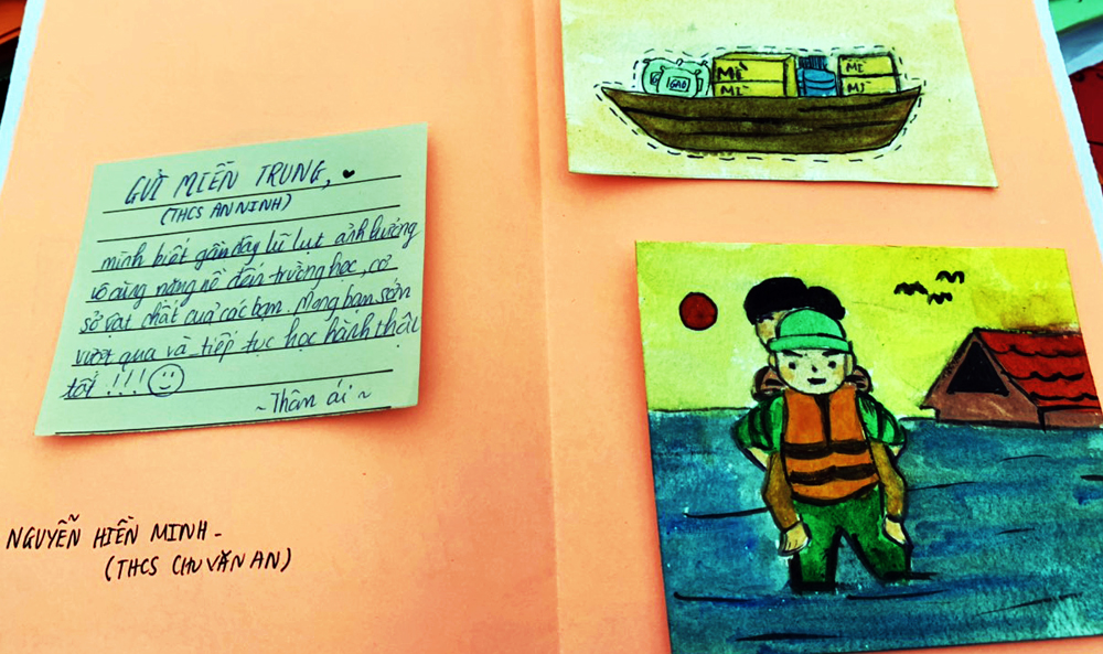 Những cánh hạc giấy bay về miền Trung